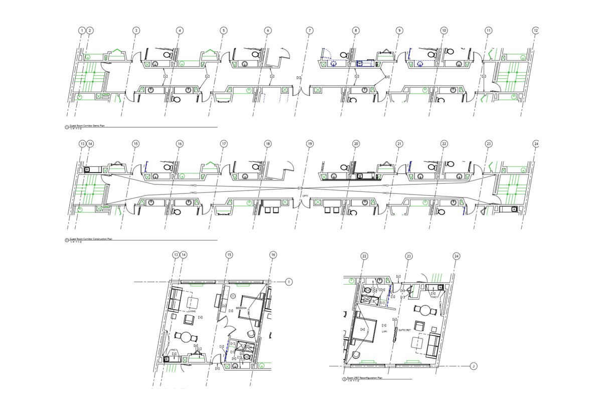 Hotel floor plan by XCO Construction Consulting